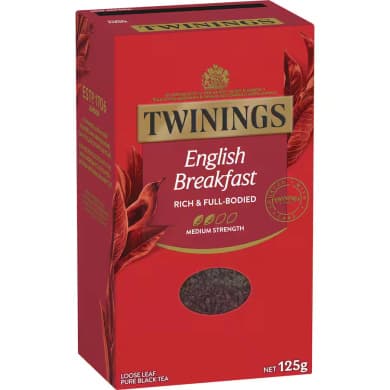 Twinings English Breakfast Loose Leaf Tea 125g