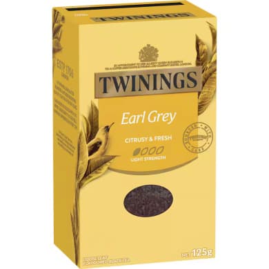 Twinings Earl Grey Loose Leaf Black Tea 125g