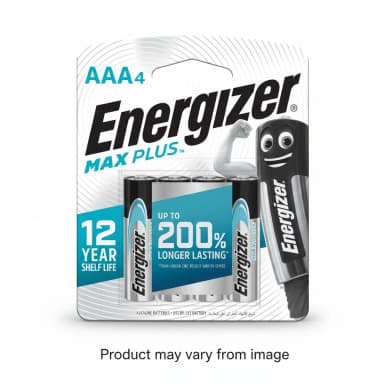 Energizer MAX PLUS AAA Alkaline Batteries (4-Pack)