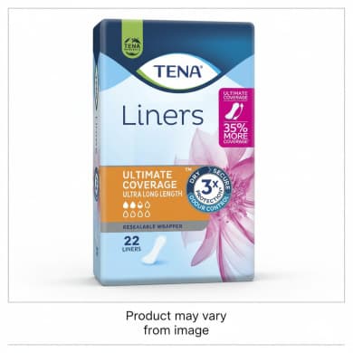 TENA Liners Ultimate Coverage Ultra Long Length - 22 Pack