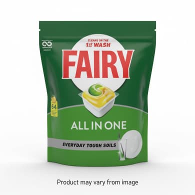 Fairy Original All In One Dishwasher Tablets (Lemon) – 64 Pack