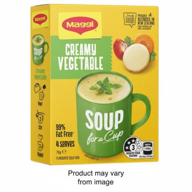 Maggi Soup for a Cup - Creamy Vegetable 70g (4 pack)