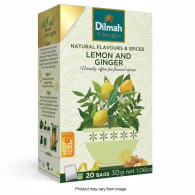 Dilmah Lemon and Ginger Natural Infusion - 20 Bags (30g)