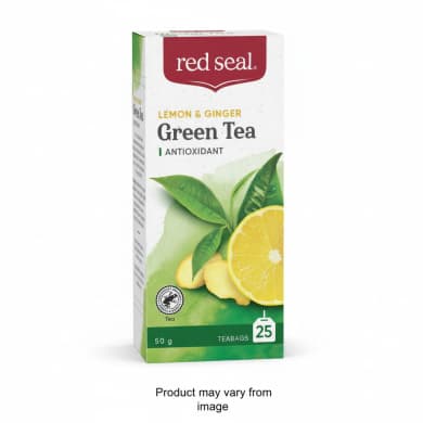 Red Seal Green Tea Lemon & Ginger (25 Teabags)