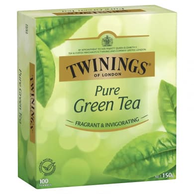 Twinings Pure Green Tea (100 Tea Bags, 150g)