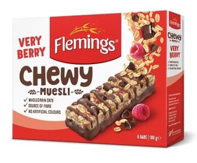 Flemings Chewy Muesli Bars Very Berry