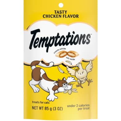 Temptations Tasty Chicken Cat Treats 85g (Under 2 Calories Per Treat)
