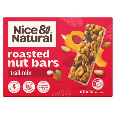 Nice & Natural Roasted Nut Bars - Trail Mix (6 bars, 192 g)