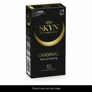 SKYN Original Soft Non-Latex Condoms (SKYNFEEL™) 10 Pack + Free Naturally Endless Gel Sachet