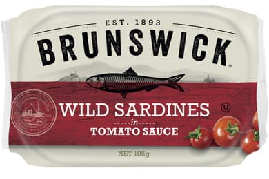 Brunswick Wild Sardines in Tomato Sauce 106g