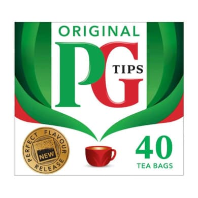 PG Tips Original Black Tea Bags (40 pack)