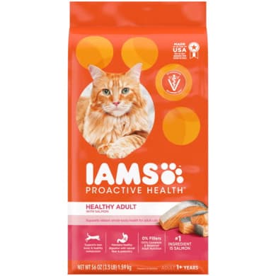 IAMS Proactive Health Healthy Adult Dry Cat Food with Salmon
