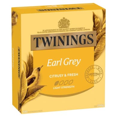 Earl Grey Flavoured Black Tea – 100 Tea Bags (Net 200g)