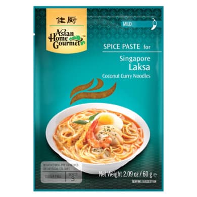 Asian Home Gourmet Spice Paste for Singapore Laksa (Coconut Curry)