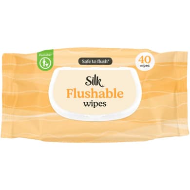 Silk Flushable Wipes (40 Pack)