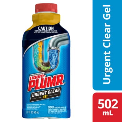 Liquid‑Plumr Urgent Clear Gel Clog Remover (502 mL)