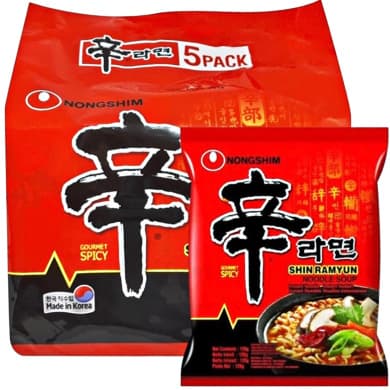 Nongshim Shin Ramyun Noodle Soup 5 Pack