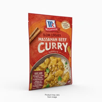 McCormick Slow Cooker Massaman Beef Curry Recipe Base 40g