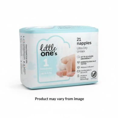 little one's Newborn Nappies Size 1 (up to 5 kg) - 21 Pack