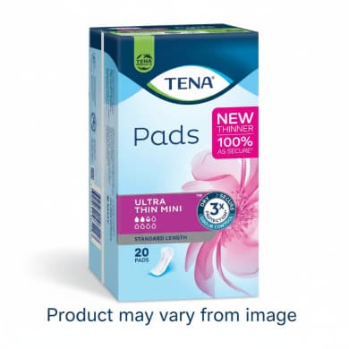 TENA Ultra Thin Mini Pads Standard Length (20 Pack)