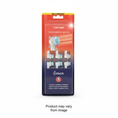Dental 'Ssentials Toothbrush Heads - 6 Pack
