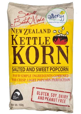 New Zealand Kettle Korn Salted and Sweet Popcorn 150g