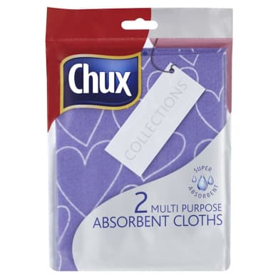 Chux Collections 2-Pack Multi Purpose Absorbent Cleaning Cloths (Super Absorbent)