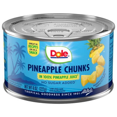 Dole Pineapple Chunks in Juice, 227g