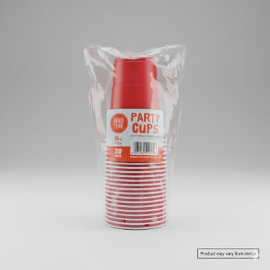 Surv Party Cups Red, 20 Pack (473ml) – BPA-Free