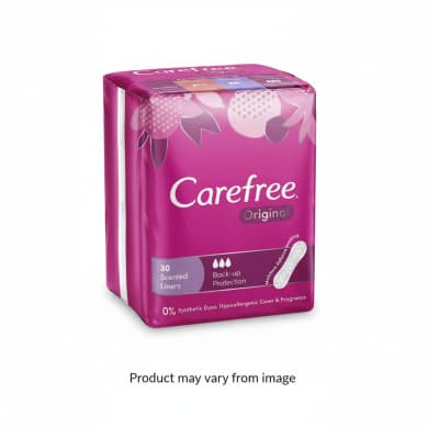 Carefree Original Scented Panty Liners 30 Pack