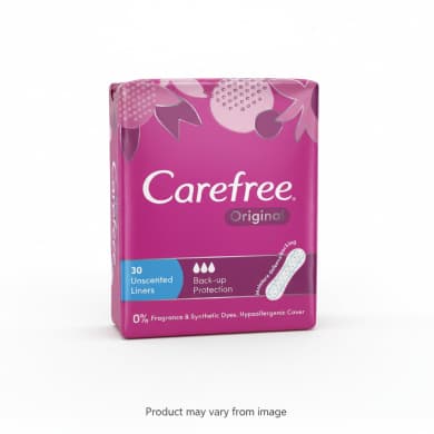 Carefree Original Unscented Panty Liners 30 Pack
