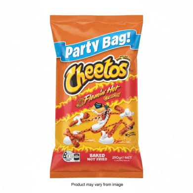 Cheetos Flamin' Hot Crunchy Party Bag 210g