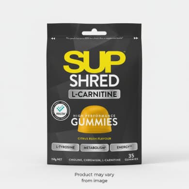 SUP Shred L-Carnitine High Performance Gummies (Citrus Rush) - 35 Pack