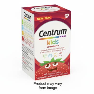 Centrum Kids Strawberry Chewable Tablets - 60 Pack