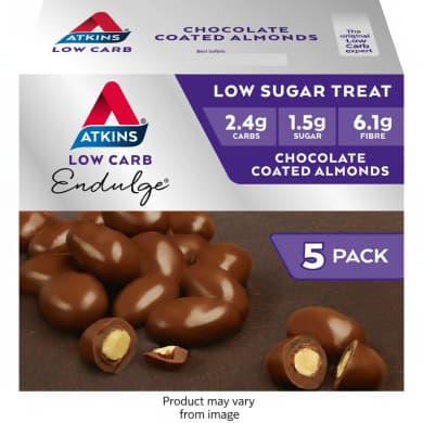 Atkins Endulge Low Carb Chocolate Coated Almonds (5 x 30g)
