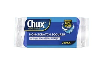 Chux Non-Scratch Scourer + Super-Absorbent Sponge 2-Pack
