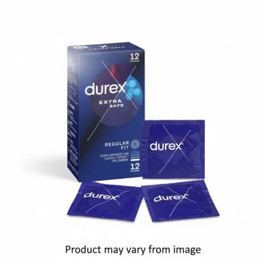 Durex Extra Safe Condoms 12 Pack - Regular Fit (56mm)