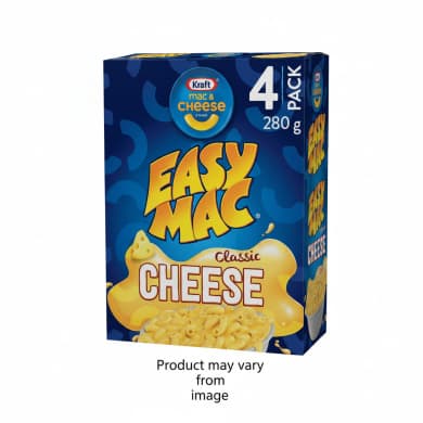 Kraft Easy Mac Classic Cheese 4 Pack 280 g