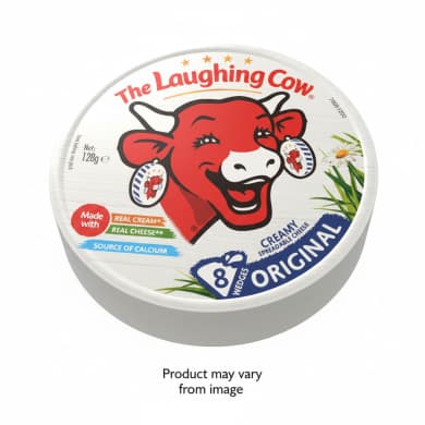 The Laughing Cow Original Creamy Spreadable Cheese - 8 Wedges (128g)