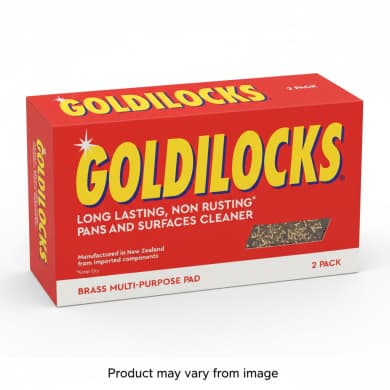 Goldilocks Brass Multi-Purpose Pad 2 Pack (Non-Rusting Scourers)