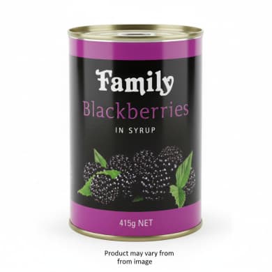 Family Blackberries in Syrup