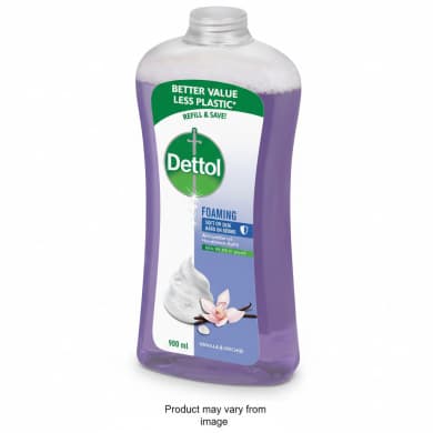 Dettol Foaming Antibacterial Handwash Refill, Vanilla & Orchid — 900 mL