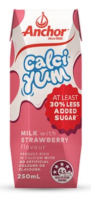 Anchor CalciYum Strawberry Flavoured Milk 250mL
