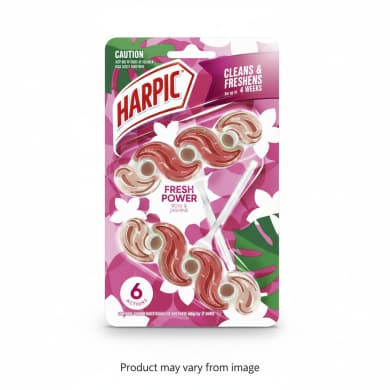 Harpic Fresh Power Rose & Jasmine Toilet Rim Block (2 units)