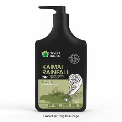 Health Basics Kaimai Rainfall 2-in-1 Soap-Free Hair & Body Wash, 950ml Pump