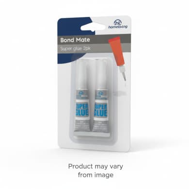 homeliving Bond Mate Super Glue 2-Pack – Fast-Setting Cyanoacrylate (2 x 3g)