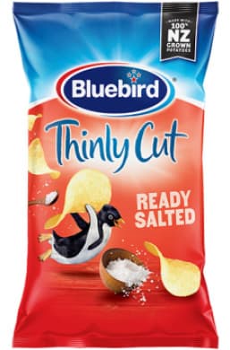 Bluebird Thinly Cut Ready Salted Potato Chips 140g