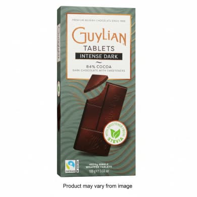 Guylian Tablets Intense Dark 84% Cocoa - Dark Chocolate with Sweeteners