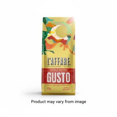 L'AFFARE Gusto Whole Bean Coffee 500g (Fair Trade Organic)