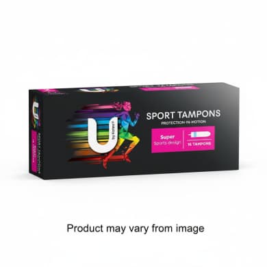 U by Kotex Sport Tampons Super – 16 Pack (Protection-in-Motion)